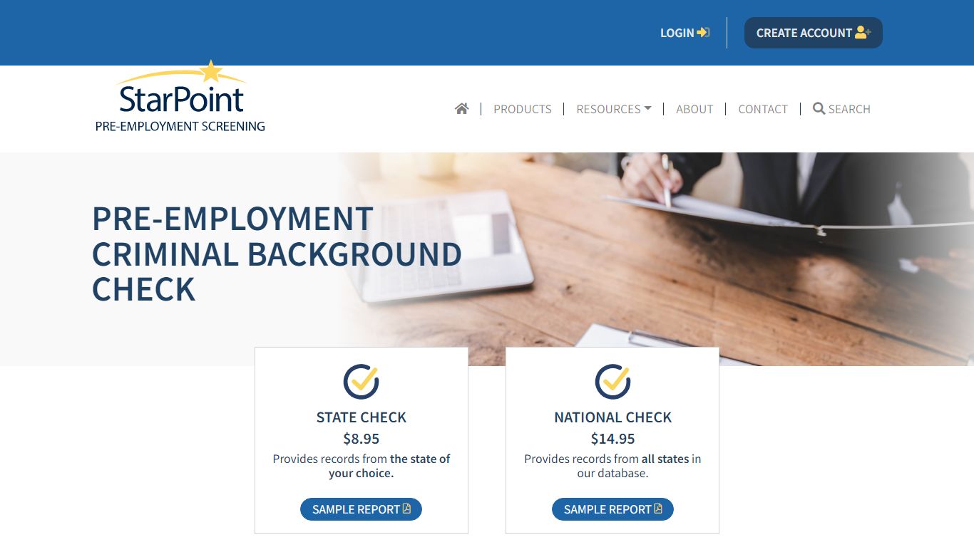 Pre-Employment Criminal Background Check - StarPoint Screening